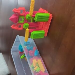 Bristle Shaped Interlocking Blocks 53 Pcs